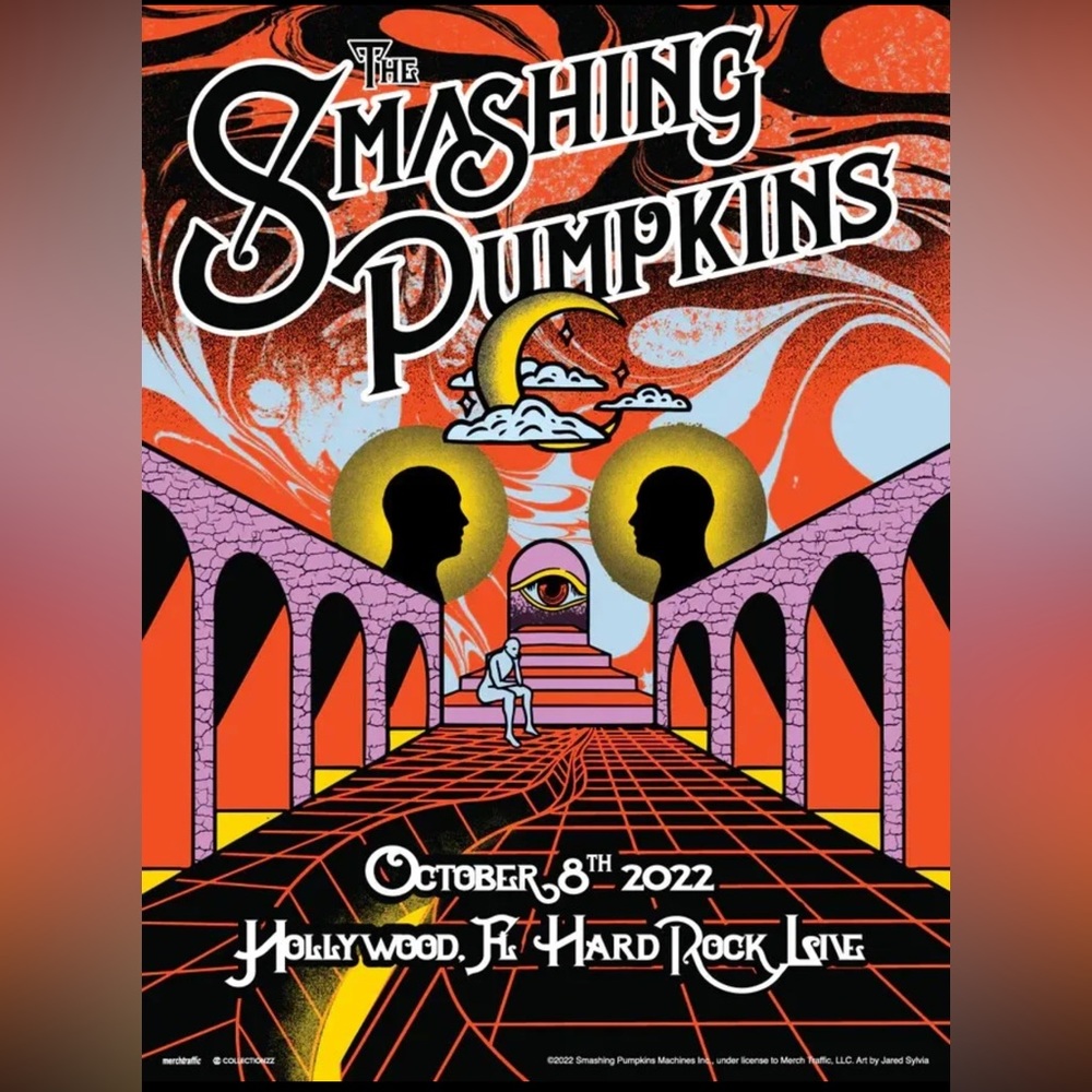 Smashing Pumpkins Tour Poster Hollywood, FL Hard Rock Live 10/8/2022 #26 of 300